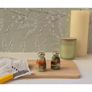 Vintage Japanese Hand-Painted Mini Salt & Pepper Shakers